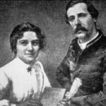 Black and white photo of VOA founders Ballington and Maud Booth, circa 1896